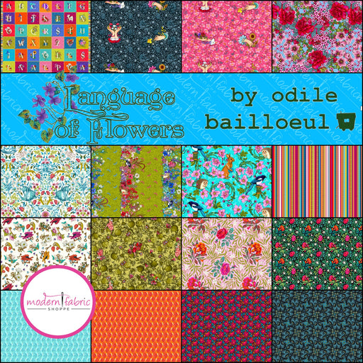 PRE-ORDER Language of Flower by Odile Bailloeul- Half Yard Bundle- November 2024 - Modern Fabric Shoppe
