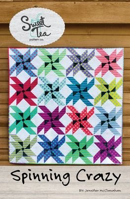 Spinning Crazy Quilt Pattern By Sweet Tea Pattern Co. by Jennifer McClanahan - Modern Fabric Shoppe