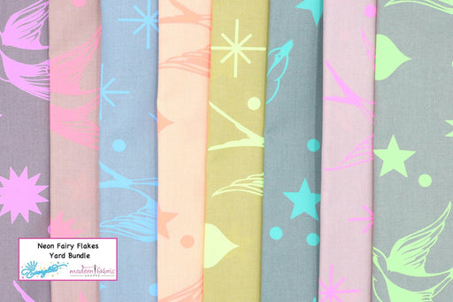 Tula Pink Neon Fairy Flakes- Yard Bundle - Modern Fabric Shoppe