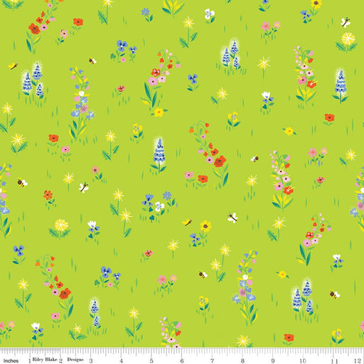 100 Aker Woods by Jill Howarth for Riley Blake Designs - Picnic Meadow C15172 - LIME - Half Yard September 2024 - Modern Fabric Shoppe