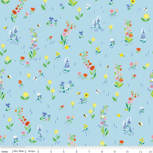 100 Aker Woods by Jill Howarth for Riley Blake Designs - Picnic Meadow C15172 - SKY - Half Yard September 2024 - Modern Fabric Shoppe