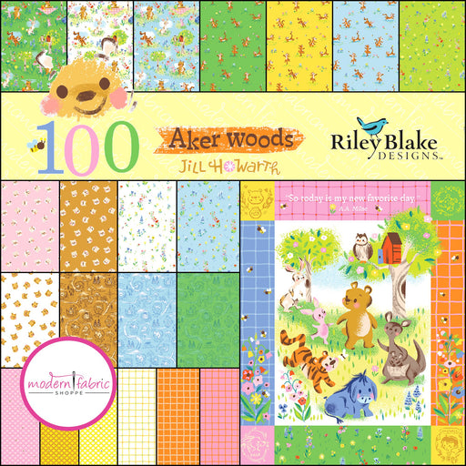 100 Aker Woods by Jill Howarth for Riley Blake - Half Yard Bundle - September 2024 - Modern Fabric Shoppe