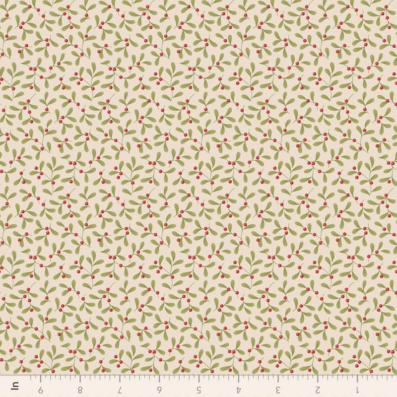PRE-ORDER Tilda- Merry Little Christmas- Mistletoe Cream TIL100639- Half Yard- July 2027