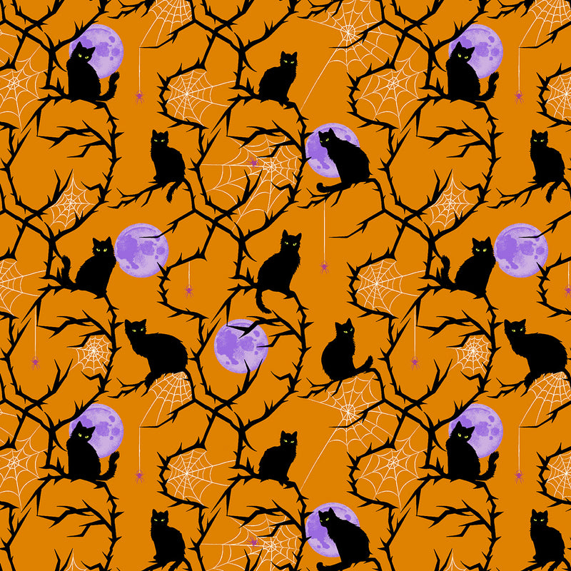 PRE-Order Enchanter by Libs Elliott- Nigella A-10780-O Flame- Half Yard- April 2027