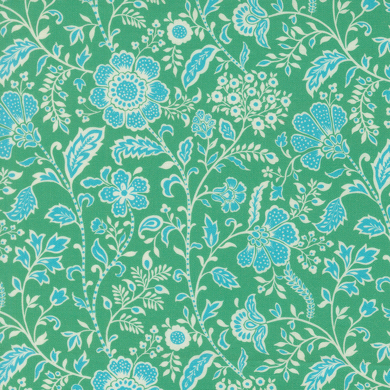 PRE-Order Tilbury Garden by Crystal Manning- Spearmint 11993 23- Half Yard- March 2027