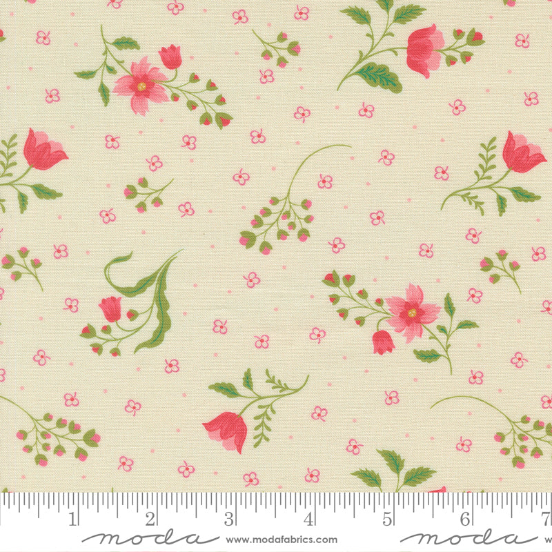 PRE-Order Tilbury Garden by Crystal Manning- Porcelain 11994 11- Half Yard- March 2027