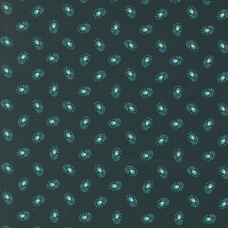 PRE-Order Tilbury Garden by Crystal Manning- Prussian Blue 11996 19- Half Yard- March 2027