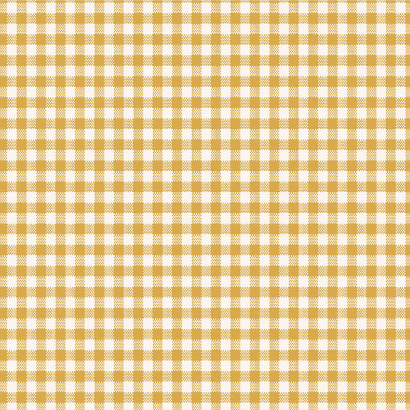 Tilda Woven Widebacks 108" Width- Gingham TIL150015-V15-Yellow- Half Yard- October 2026