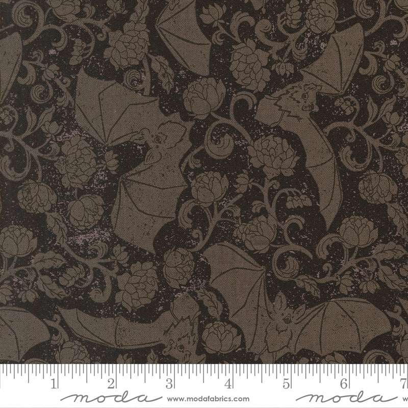 PRE-ORDER Gothic Haunt by Stacy Lest Hsu- Charcoal 21004 16 - Half Yard- May 2027