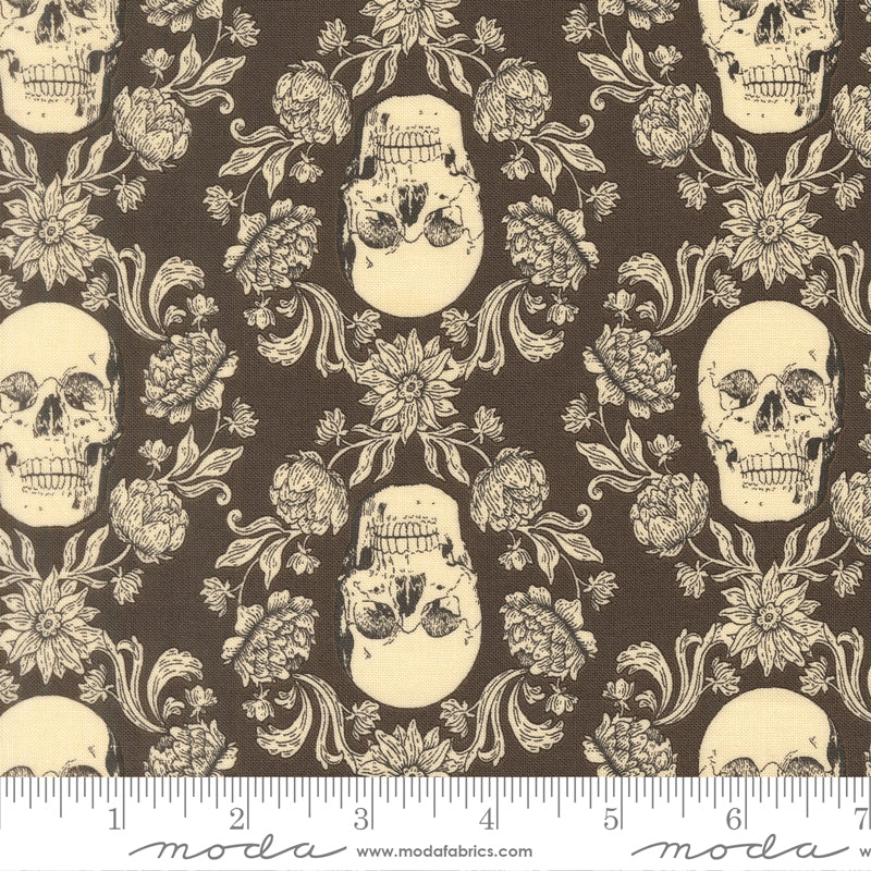 PRE-ORDER Gothic Haunt by Stacy Lest Hsu- Charcoal 21006 15 - Half Yard- May 2027