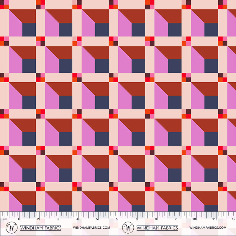 Annabel Wrigley- Happy Place- Window 55376D-9 Blush- Half Yard- August 2026
