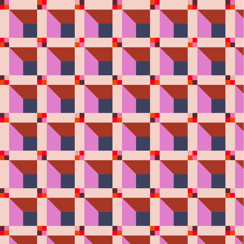Annabel Wrigley- Happy Place- Window 55376D-9 Blush- Half Yard- August 2026