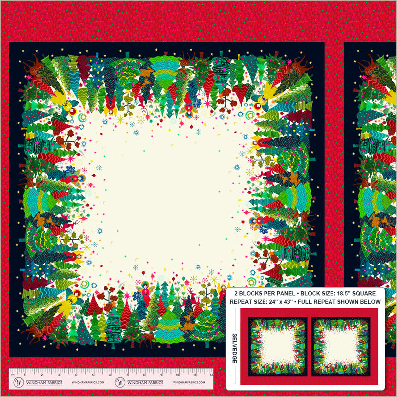 PRE-Order Sally Kelly- Celestial Skies- Stella Pine Square 55840DMP-2-Cream-Multi- 20" x 43" May 2027