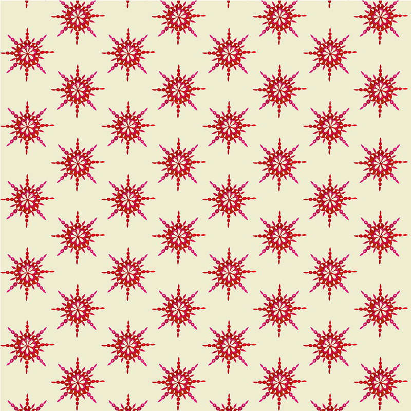 PRE-Order Sally Kelly- Celestial Skies- Starburst 55846D-10-Cream/Red-  Half Yard- May 2027