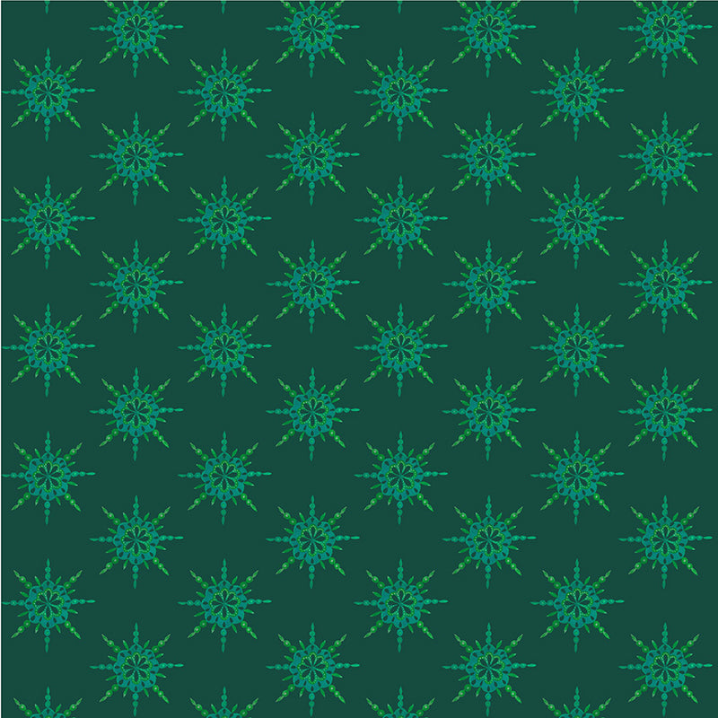 PRE-Order Sally Kelly- Celestial Skies- Starburst 55846D-8-Pine-  Half Yard- May 2027