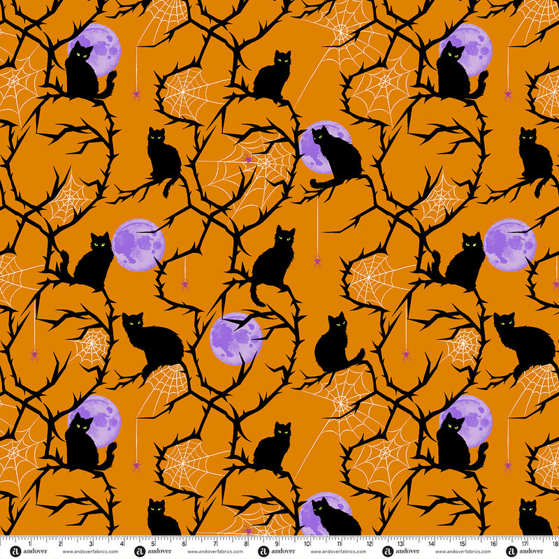 PRE-Order Enchanter by Libs Elliott- Nigella A-10780-O Flame- Half Yard- April 2027