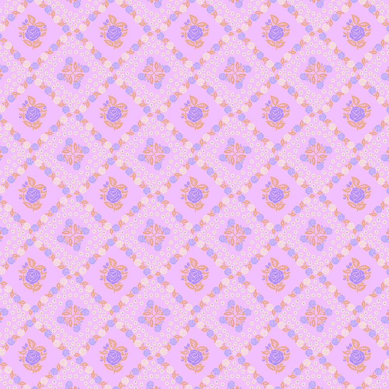 PRE-Order Anna Maria Textiles- Sugar Coated- Rose Paper AMT202-83V Perfume- Half Yard- May 2027
