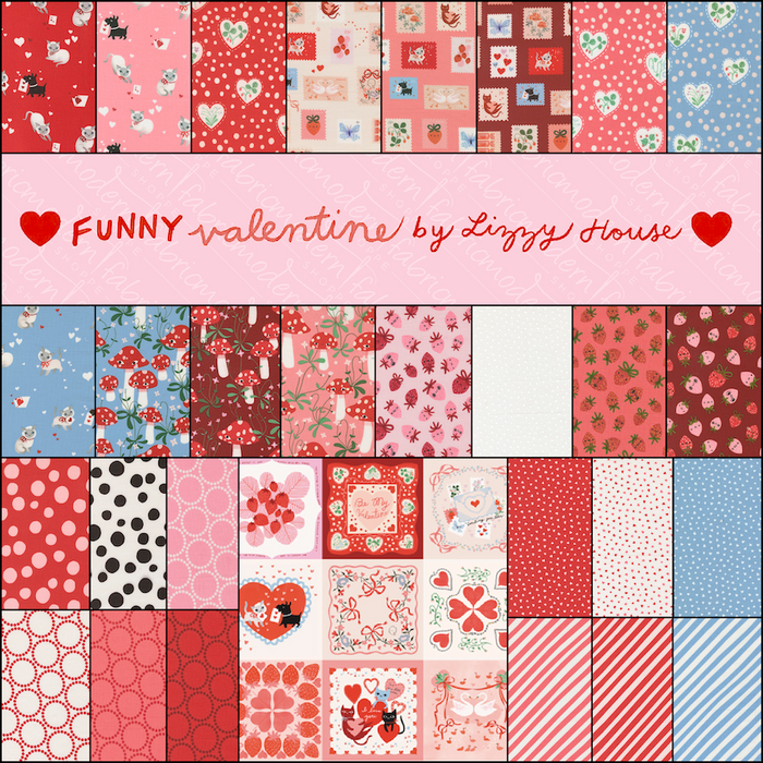 Funny Valentine by Lizzy House- Fat Quarter Bundle- November 2025