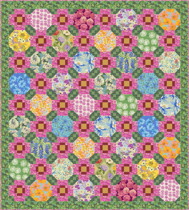 Bouquet Quilt Kit featuring Nation of Flowers by Martha Negley- March 2025