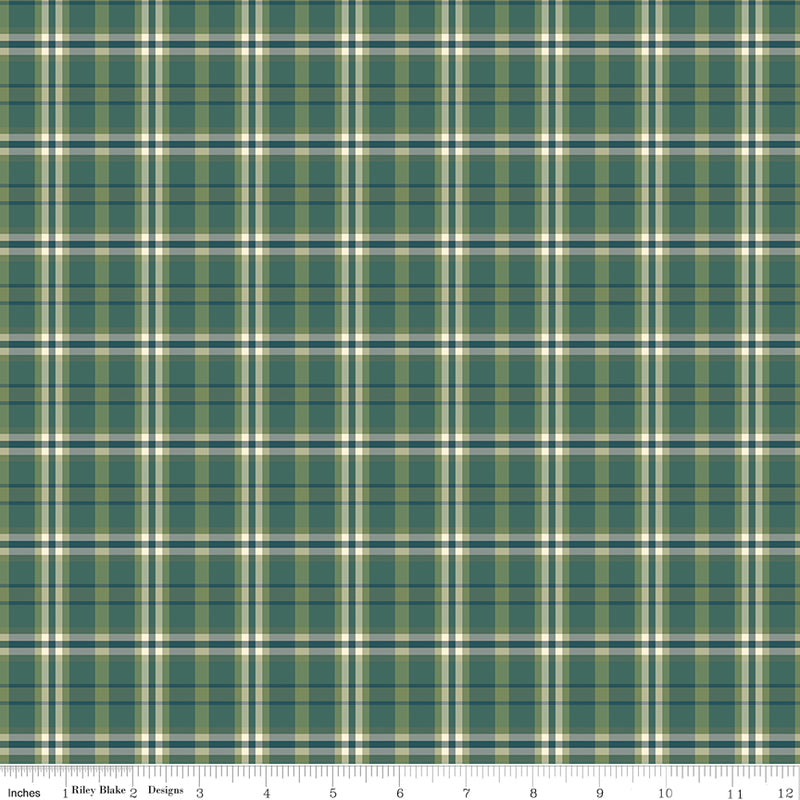 A Spoonful Of Sugar by Jennifer Long- Plaid Poppins C17087-GRASS- Half Yard February 2026