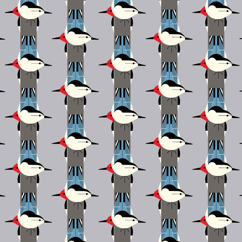 Iconic by Charley Harper- Upside Downside CH-05 Half Yard- October 2024