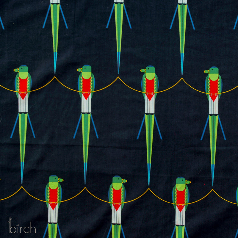 Monteverde by Charley Harper- Monteverde Parrot CH-367 Half Yard- May 2024