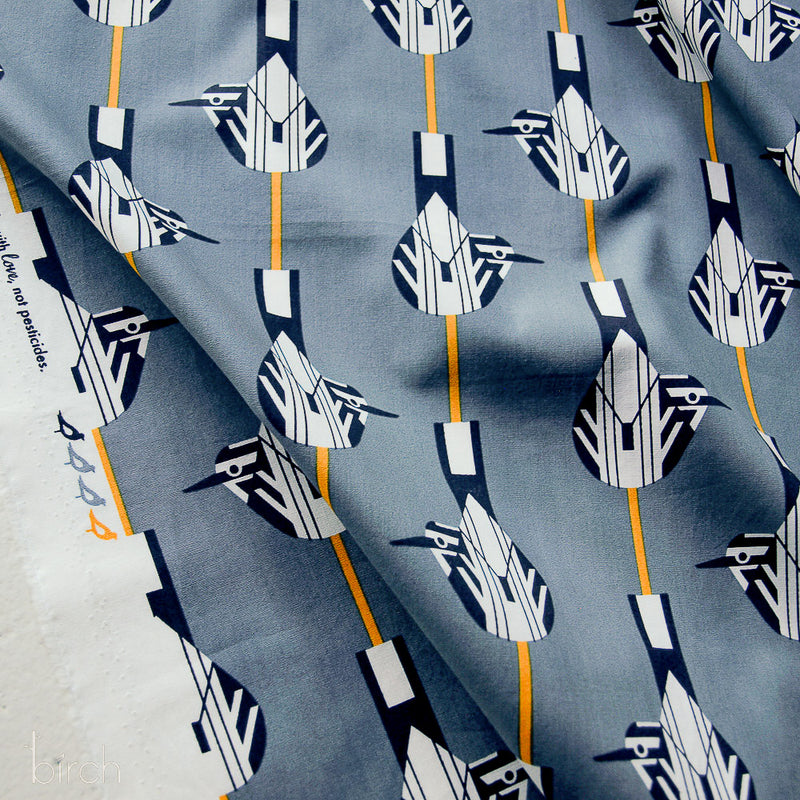 Monteverde by Charley Harper- Monteverde Black & White CH-375 Half Yard- May 2024