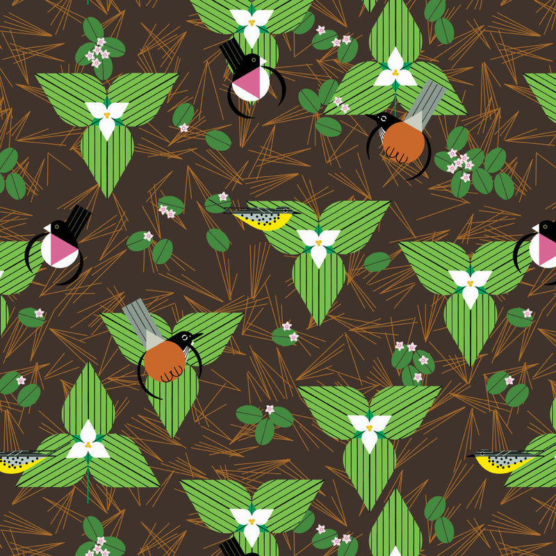 Michigan Audubon by Charley Harper- Audubon Forage CH-389 Half Yard- August 2024