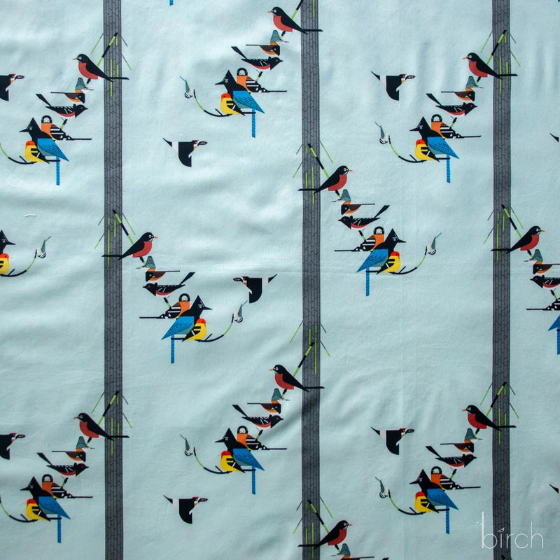 Sierra Range by Charley Harper- Birds on Pine CH-164  Half Yard- August 2026