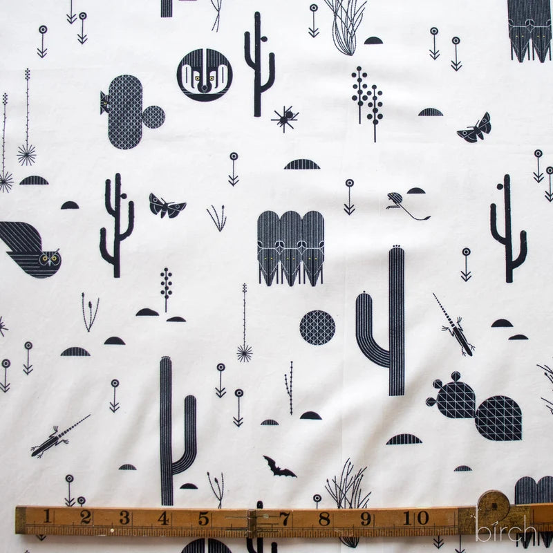 The Desert by Charley Harper- Desert Silhouette Cream CH-219 Half Yard- August 2026