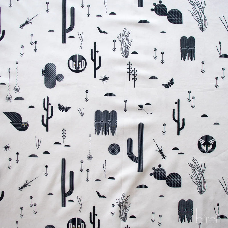 The Desert by Charley Harper- Desert Silhouette Cream CH-219 Half Yard- August 2026