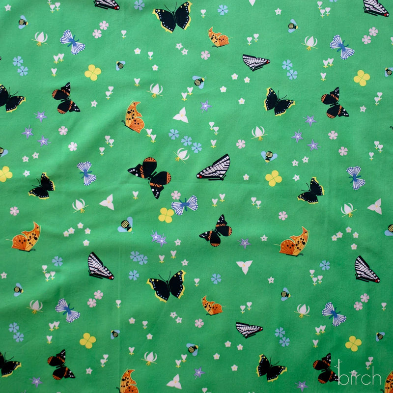 Woodland Wonders by Charley Harper- Kaleidoscope of Wonder Green CH-459 Half Yard- August 2026