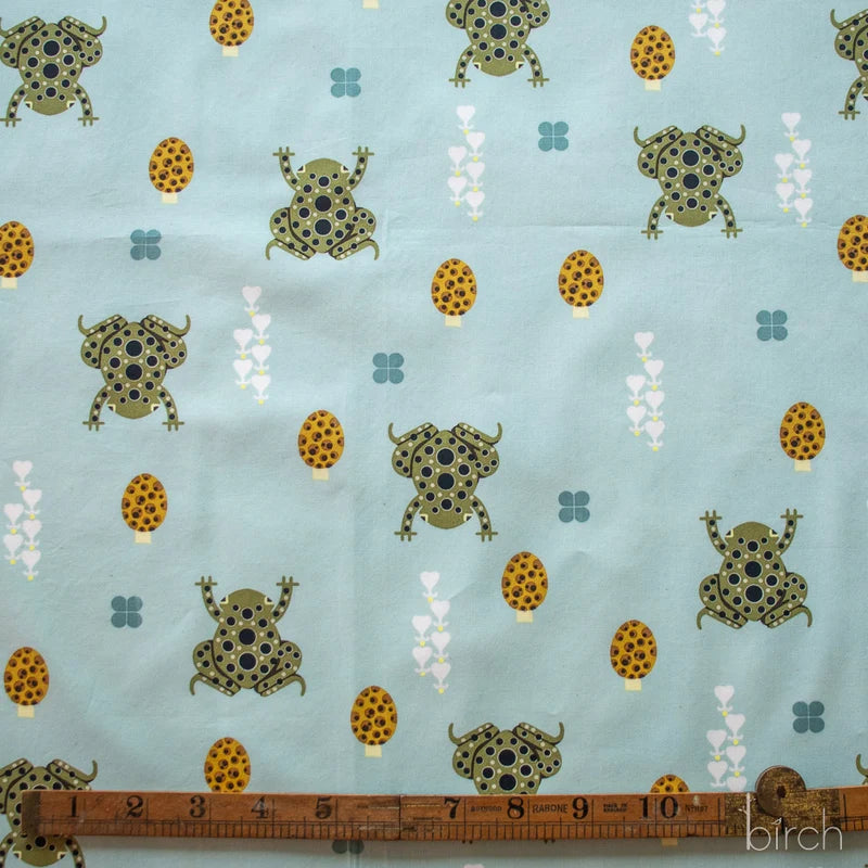 Woodland Wonders by Charley Harper- Toad and Shroom Haze CH-461 Half Yard- August 2026