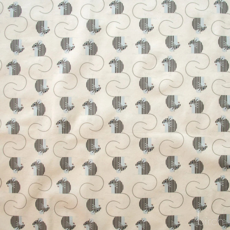 Woodland Wonders by Charley Harper- Field Mouse Cream CH-463 Half Yard- August 2026