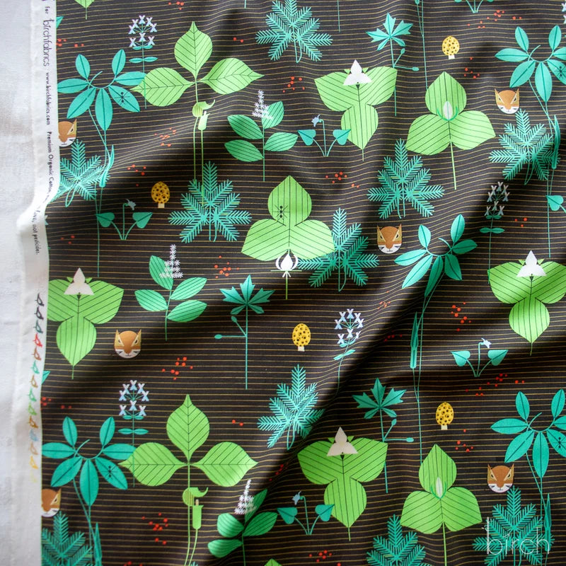 Woodland Wonders by Charley Harper- Foliage Brown CH-458 Half Yard- August 2026