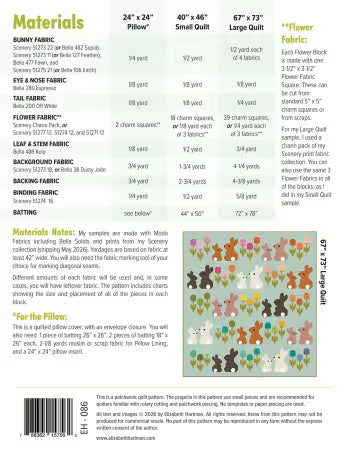 Cottontails Quilt Pattern By Elizabeth Hartman