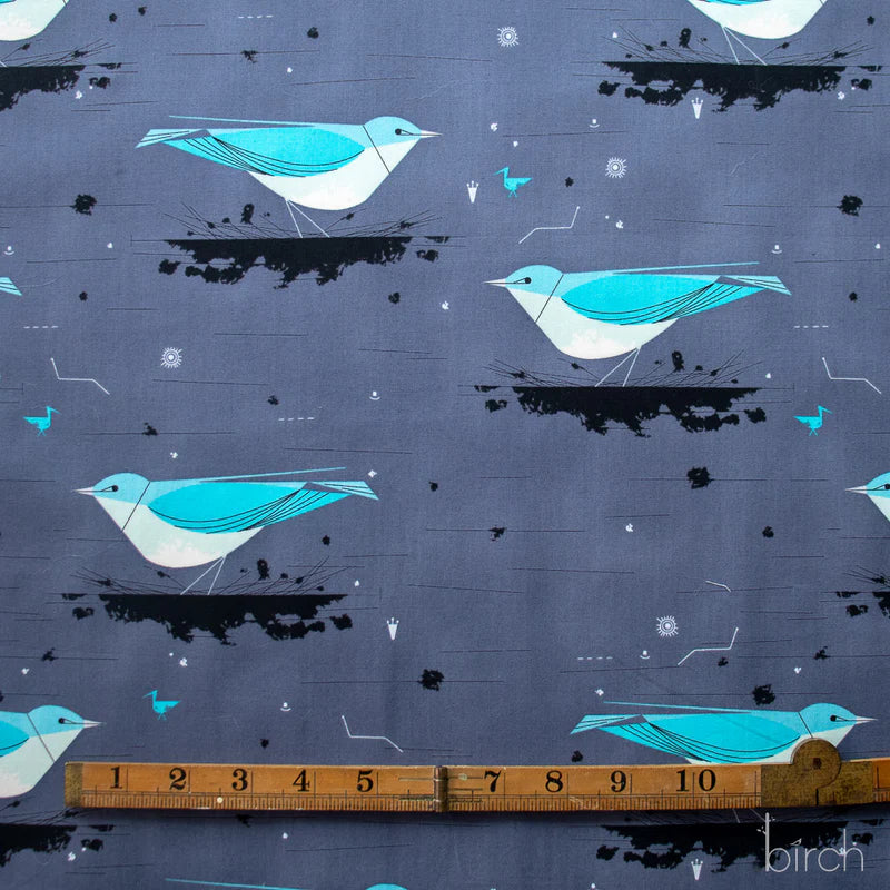 Iconic Vol. 2 by Charley Harper- Iconic Mountain Bluebird CH-453  Half Yard- 2026