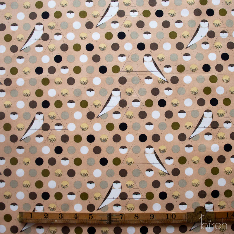 Iconic Vol. 2 by Charley Harper- Bank Swallow Brown CH-58  Half Yard- 2026