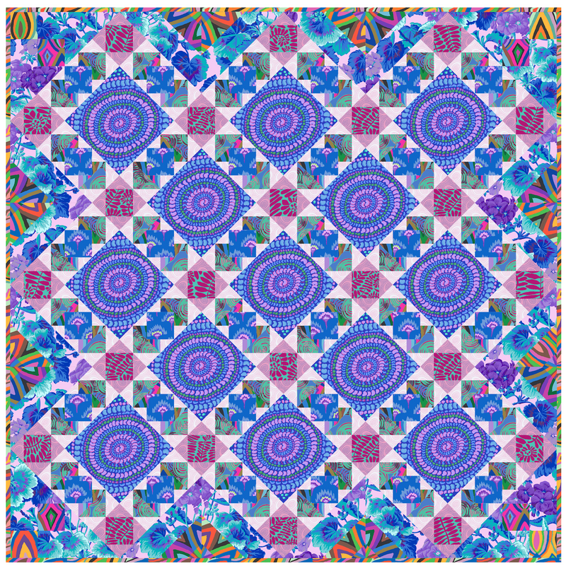 PRE-ORDER Kaffe Fassett- In Flight Quilt Kit- Cool- February 2027