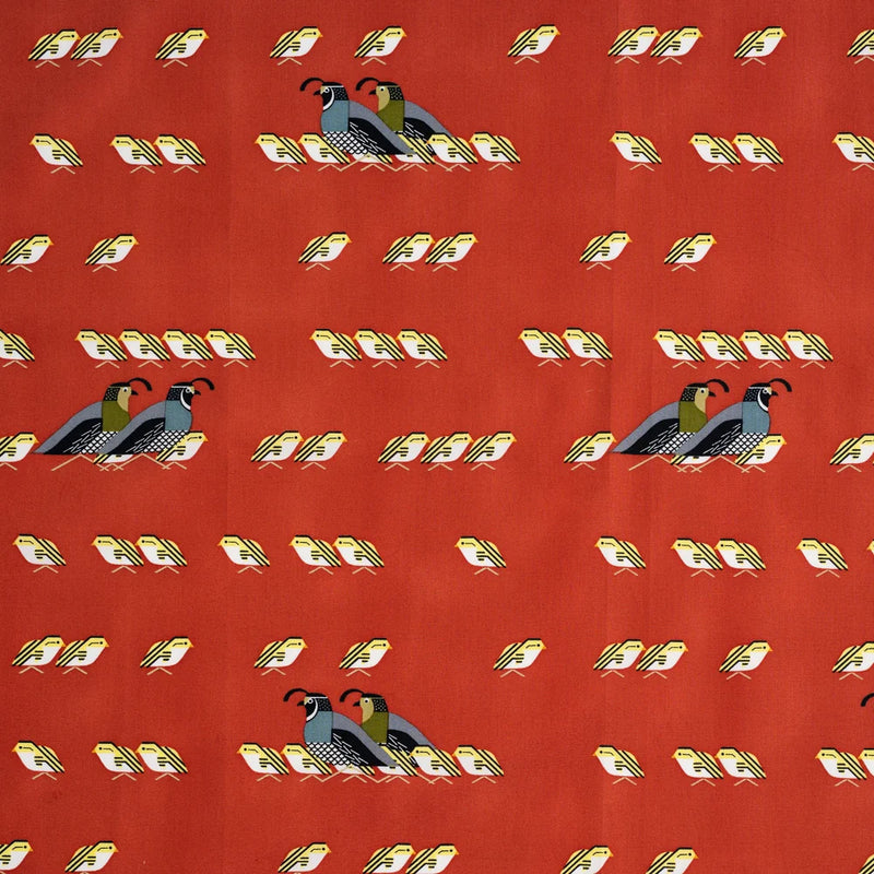 Sierra Range by Charley Harper- California Quail CH-161  Half Yard- August 2026
