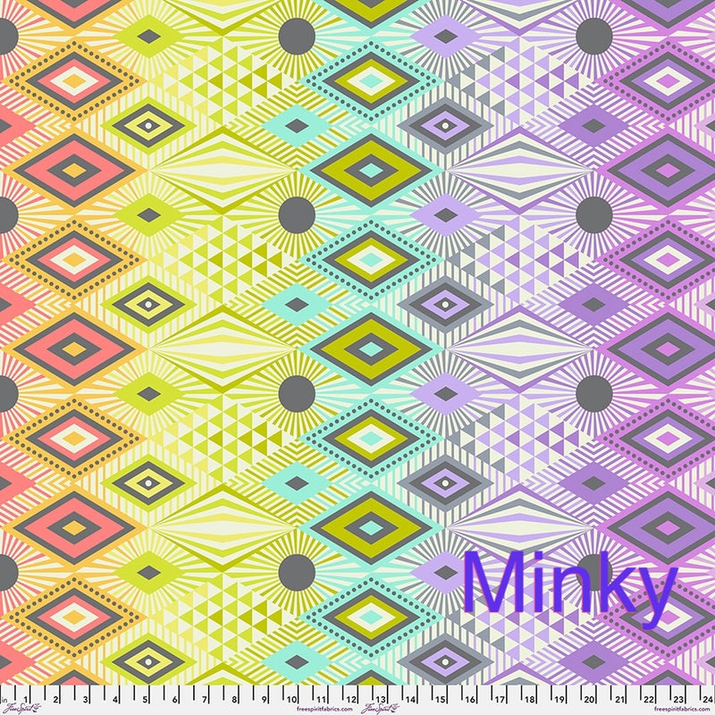 PRE-Order Tabby Road Deja Vu- MINKY Disco Lucy MKTP003.PRISM- Half Yard