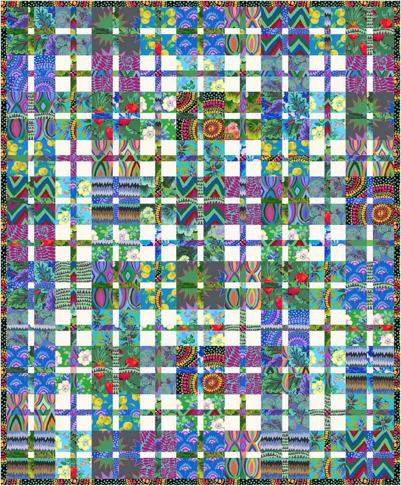 PRE-ORDER Kaffe Fassett- Mini Plaid-ish Quilt Kit- Cool- February 2027
