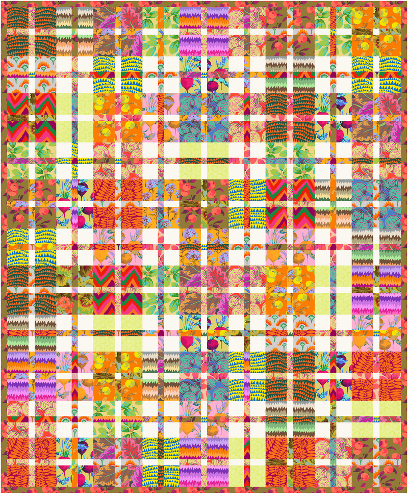PRE-ORDER Kaffe Fassett- Mini Plaid-ish Quilt Kit- Warm- February 2027
