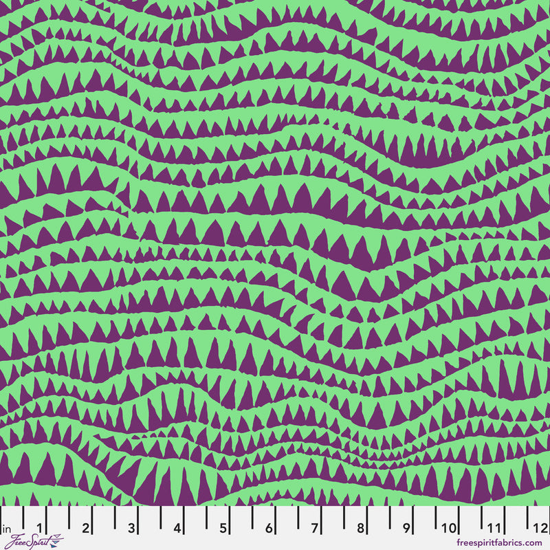 PRE-Order Kaffe Fassett February 2027 Collective- Sharks Teeth PWBM060.AQUA- Half Yard