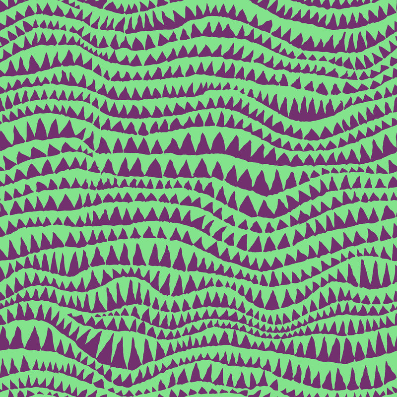 PRE-Order Kaffe Fassett February 2027 Collective- Sharks Teeth PWBM060.AQUA- Half Yard