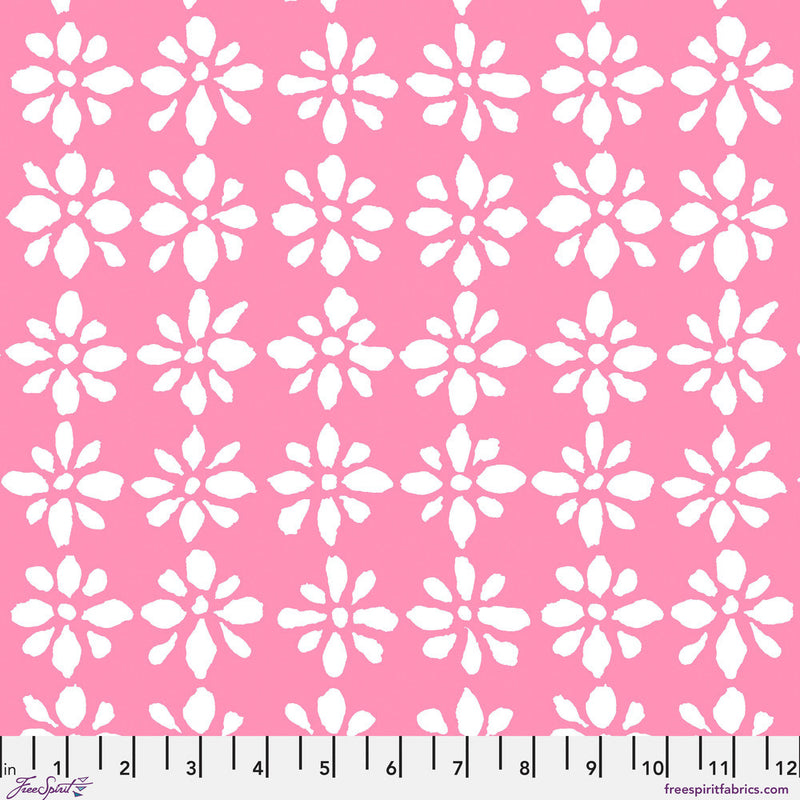 PRE-Order Kaffe Fassett February 2027 Collective- Snow Flower PWBM094.PINKWHITE- Half Yard