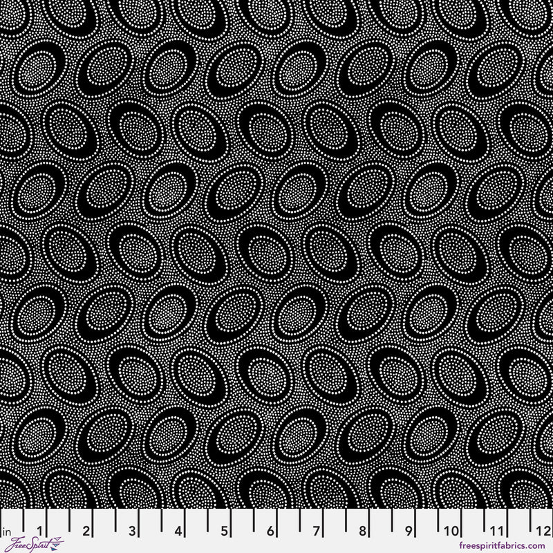 Kaffe Fassett August 2026 Collective- Aboriginal Dot PWGP071.BLACK- Half Yard