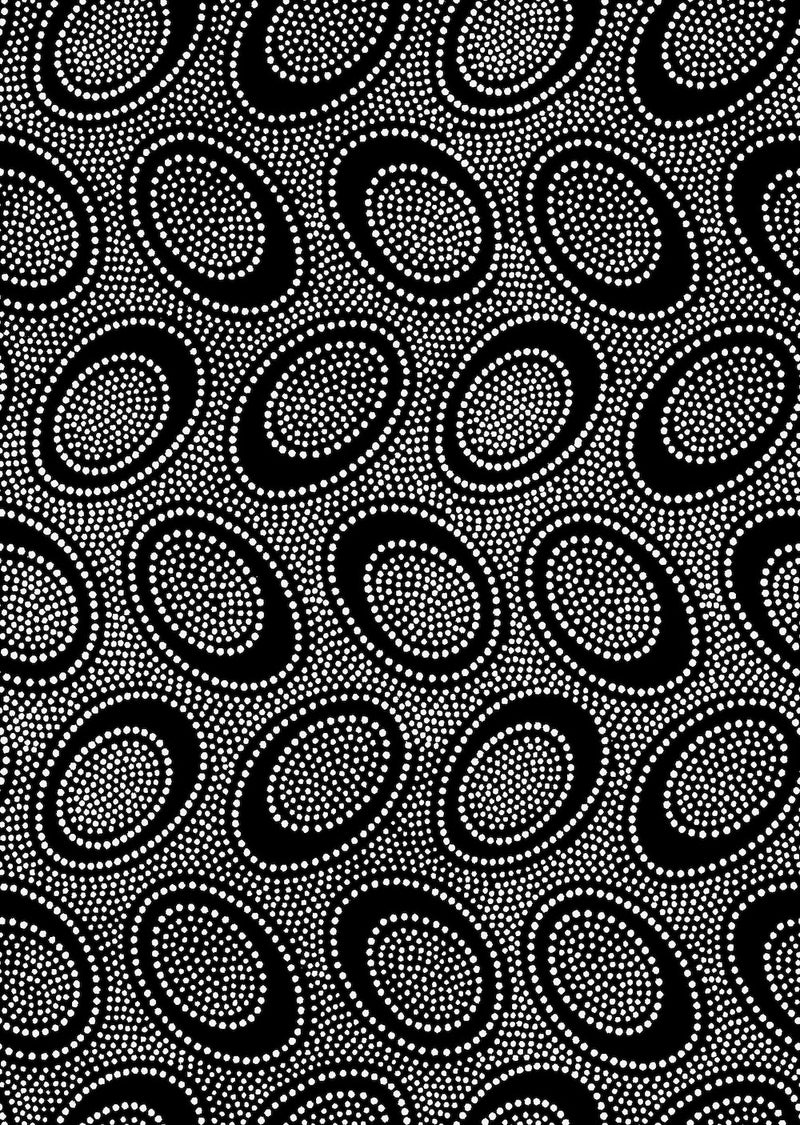Kaffe Fassett August 2026 Collective- Aboriginal Dot PWGP071.BLACK- Half Yard