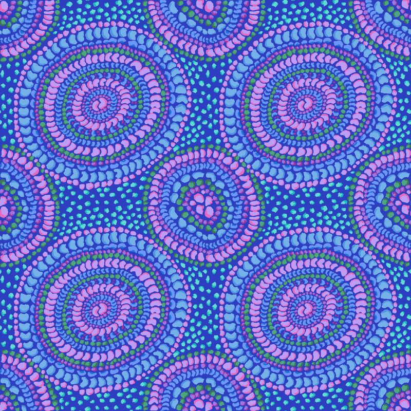 PRE-Order Kaffe Fassett February 2027 Collective- Bean Mosaic  PWGP217.BLUE- Half Yard