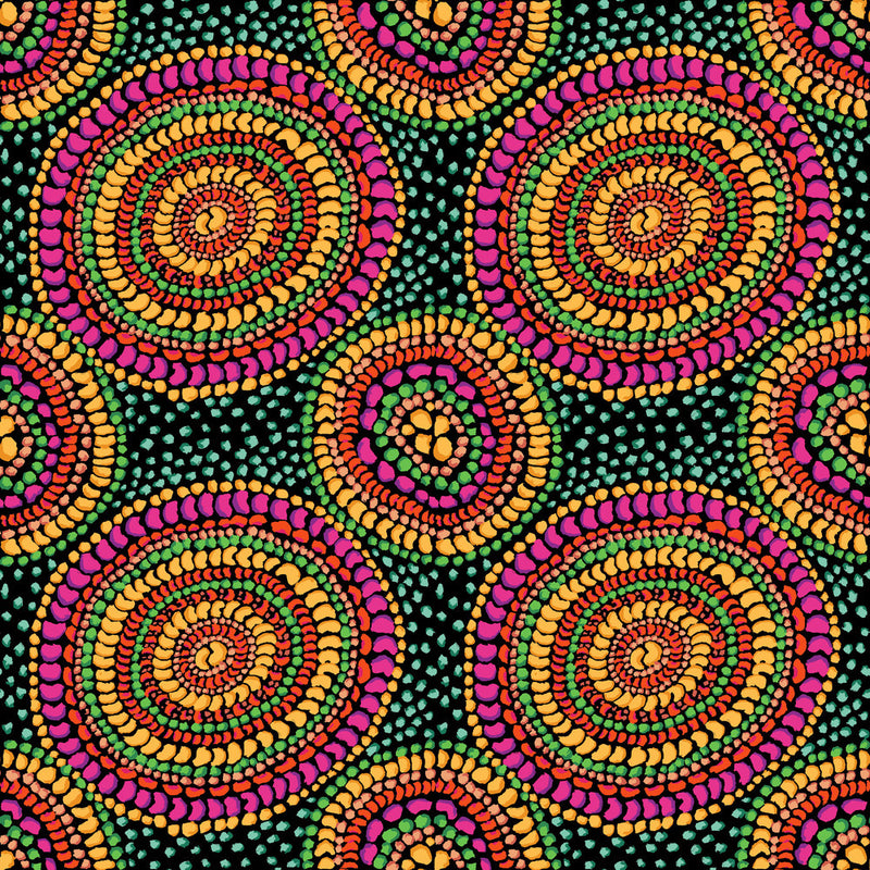 PRE-Order Kaffe Fassett February 2027 Collective- Bean Mosaic  PWGP217.BRIGHT- Half Yard